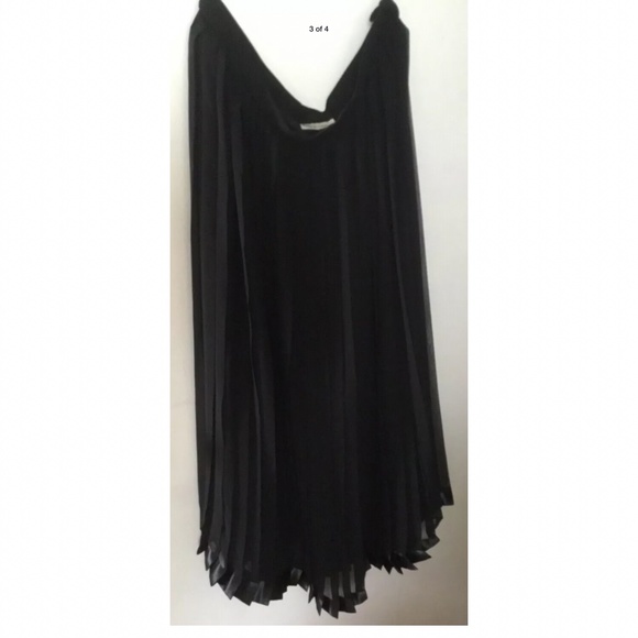 British Designer FRANK USHER Black Evening Skirt - Picture 2 of 4